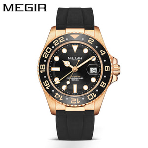 Megir Men's Watch Stainless Steel fashion Watch New Calendar men's casual quartz Watch 8403