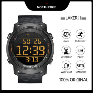 2023 Original NORTH EDGE LAKER2 sport watches smart watch men's waterproof watch Outdoor 50m waterproof
