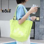 Korean leisure canvas bag simple letter printed handbag ins fashion shoulder handbag SR6666-1