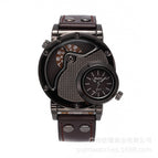 Oulm Fashion Trend Men's Watch Dual Time Zone Personality Sports Quartz Men's Watch 9591