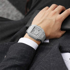 Men's watch full diamond watch steel band men's watch big dial quartz watch watches