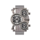 Oulm Men's Watch Quartz Watch Hot Sale Watch Mesh Belt Fashion Men's Watch Big Dial HT1167