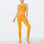 Women yoga sports set 2 piece breathable quick drying running clothing Y26S7096+Y26K7027