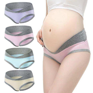 4PCS/Lot High Quality Pregnant Women Panties Pregnant Underpants Cotton Low-waist Briefs U-shaped Maternity Panties Females Underwear