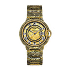 ONOLA ON3813 classic fashion retro men's large plate gold watch steel strap watch men's