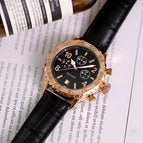 GUOU Watches female personality large dial retro style fashion couple casual neutral watch for women