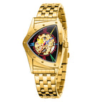 New Tomarch European American Style Men's Fashion Casual Hollow Triangle Automatic Mechanical Men casual Watch TM2133