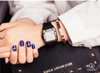 【Large stock】Fashion GUOU Brand Women Watches Lady Luxury Wristwatches Rubber Silicon Dress Watch Square Quartz Dress Gift Student Clocks