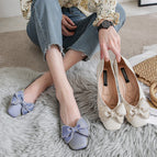 Women's shoes 2022 cnew soft leather soft sole shallow mouth square toe flat single shoes female large size pregnant women shoes 555-17