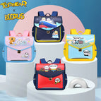New cartoon schoolbag horizontal version primary school students' schoolbag ridge guard