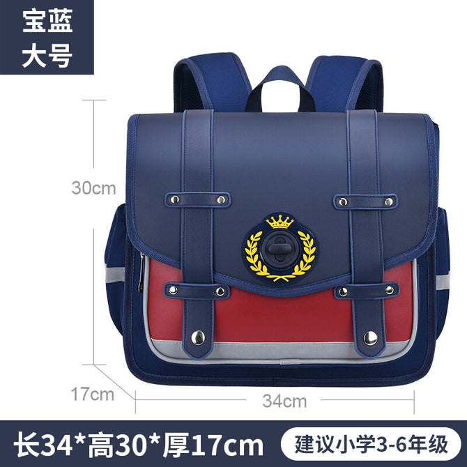 New primary schoolbag girls and boys horizontal version backpack lightweight leisure large-capacity children's backpack 5608 schoolbag