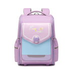 New Primary School Student SchoolBag Lightweight Burden Alleviation Spine Protection Integrated Full Open Children Men's Backpack