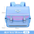 New primary school students horizontal schoolbag boys and girls 6-12 years old lightweight waterproof children's schoolbag British style backpack 762  schoolbag