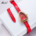 MISSFOX Watch for women exquisite retro ladies snake design design high-quality fashion lady quartz watch 2749