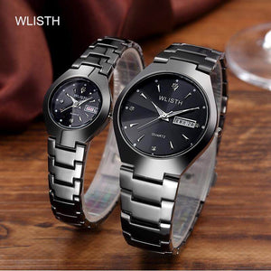 WLISTH Couple watch Calendar Luminous Waterproof Q356 Men and Women's watch two PCS