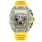 ONOLA ON6826D Watch for men Full Diamond Fashion New Multi-Functional Mechanical Watch Men's Tape Live Watch