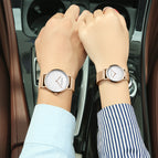 CHENXI Watch Student Simple Ultra-Thin Fashion Couple's Watch Douyin Mesh Strap Watch Men's and Women's Wrist Watch CX-076h