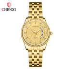 CHENXI Couple watch new quartz watch 8218 business men's watch HD luminous watch