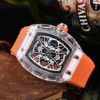 Watch for men New Sports Watch RM Barrel-Shaped Automatic Hollow Couple Men Luminous Watch 8009D