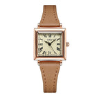Gedi Creative Small Waist Belt Women's Good-looking Small Square Plate Roman Scale Retro Quartz Watch 51072
