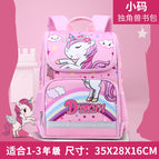 [Local Warehouse] New space bag schoolbag cartoon double shoulder children's boys and girls' wear-resistant and breathable Backpack school bag for boys 726 Star sky blue small