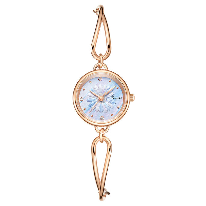Kimio Jinmio Daisy Watch Women's Ins Style Simple Temperament Student Small Small Design Bracelet Watch 6463