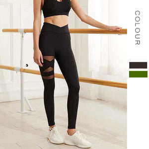 Women's Long Leggings High Waist Elastic Quick Dry Pants running fitness sports yoga pants K951