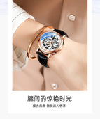 Chenxi Watch Ladies Casual Luminous Waterproof Automatic Skeleton Mechanical Watch CX-8831