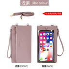 2022 new touch screen mobile phone bag women's bag mini diagonal small bag light change mobile phone bag clutch bag QB319