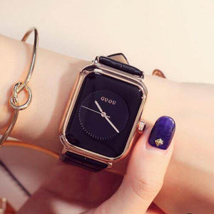 GUOU 8162 Women's Bracelet Watches Fashion Ladies Watch Luxury reloj mujer Watches Women Leather casual watch