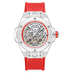 ONOLA ON3835 2023 New men watch Double Flying Wheel Automatic Mechanical Watch Men's Silicone Band Waterproof men Watch