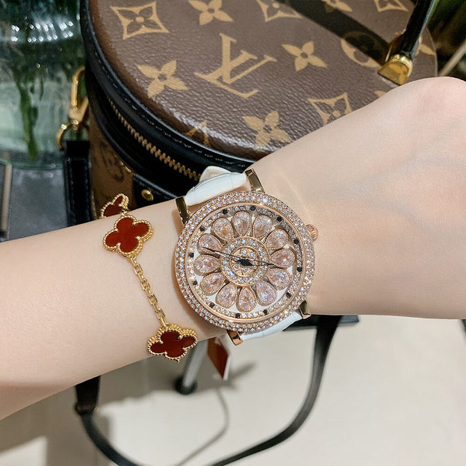2023 New Arrival DINIMI Fashion Trend Temperament Full of Diamond Light Times DiamondWomen's Watch Belt Watches for women
