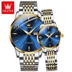 OLEVS Couple watch men and women Automatic mechanical watch waterproof luminous couple lover casual Watch 6632