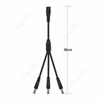 1-2 Way DC Power Splitter Cable 1 Female To 2/3/4/5/6/8 Male 5.5mm 2.1mm Jack Connectors Wire For CCTV Camera LED Strip Lights