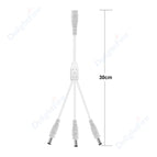 1-2 Way DC Power Splitter Cable 1 Female To 2/3/4/5/6/8 Male 5.5mm 2.1mm Jack Connectors Wire For CCTV Camera LED Strip Lights