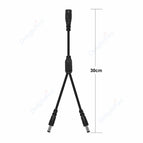 1-2 Way DC Power Splitter Cable 1 Female To 2/3/4/5/6/8 Male 5.5mm 2.1mm Jack Connectors Wire For CCTV Camera LED Strip Lights