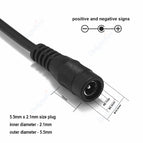 1-2 Way DC Power Splitter Cable 1 Female To 2/3/4/5/6/8 Male 5.5mm 2.1mm Jack Connectors Wire For CCTV Camera LED Strip Lights
