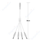 1-2 Way DC Power Splitter Cable 1 Female To 2/3/4/5/6/8 Male 5.5mm 2.1mm Jack Connectors Wire For CCTV Camera LED Strip Lights