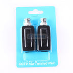 1 Pair CCTV RJ45 Video Balun UTP/CAT5 BNC Male To RJ45 Converter BNC Male To RJ45 Coax Adapter Transceiver