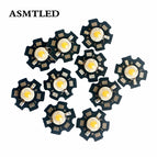 10-1000Pcs 1W 3W High Power Chip Warm white light Bead Emitter LED Bulb Diodes Lamp Beads with 20mm Star PCB Platine Heatsink