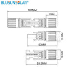 100 pairs lot  Wholasale SOLAR PV Male Female M/F Wire Cable Connector Set For Solar Panel  EU US CN Warehouse