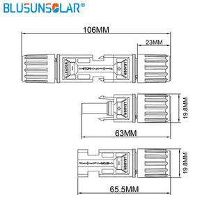 100 pairs lot  Wholasale SOLAR PV Male Female M/F Wire Cable Connector Set For Solar Panel  EU US CN Warehouse