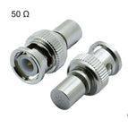 100pcs/lot 50OHM/75OHM BNC Male Plug Terminal BNC Male Terminator RF BNC Connector for CCTV