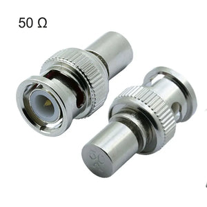 100pcs/lot 50OHM/75OHM BNC Male Plug Terminal BNC Male Terminator RF BNC Connector for CCTV