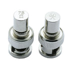 100pcs/lot 50OHM/75OHM BNC Male Plug Terminal BNC Male Terminator RF BNC Connector for CCTV