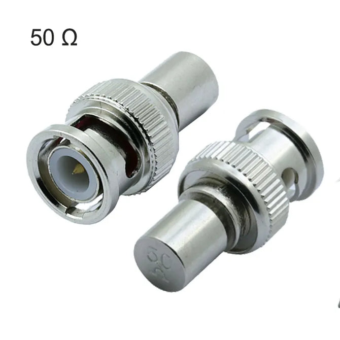 100pcs/lot 50OHM/75OHM BNC Male Plug Terminal BNC Male Terminator RF BNC Connector for CCTV