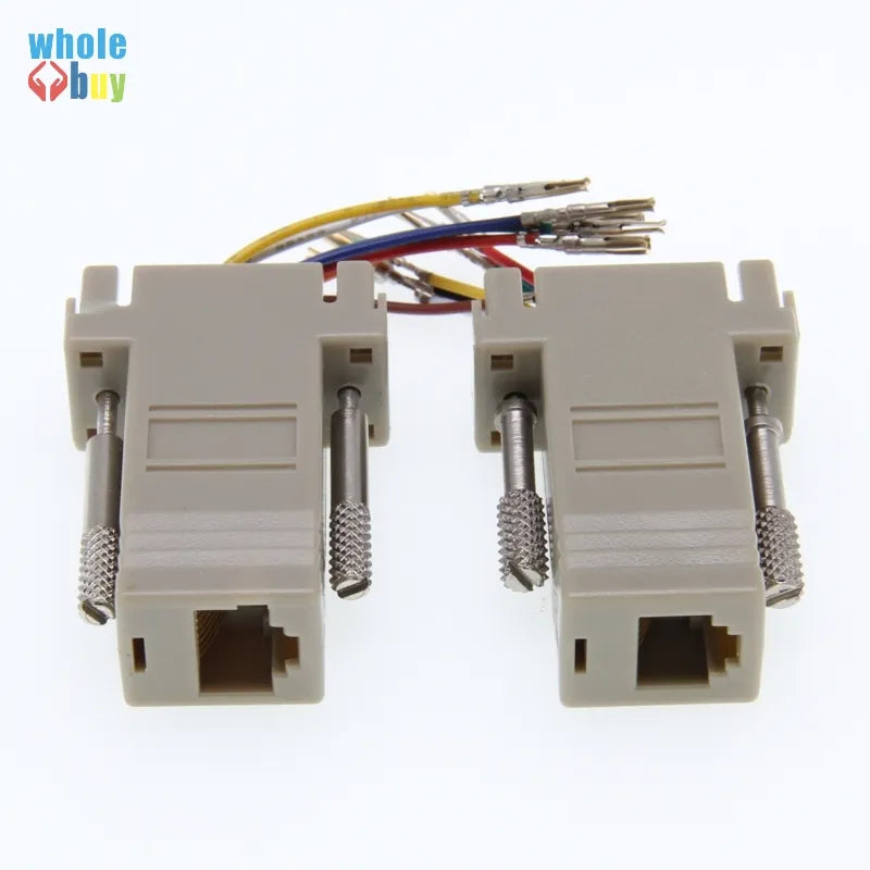100pcs/lot DB9 Female To RJ12 RJ45 Female DB9 To RJ45 DB9 To RJ12 Adap ...