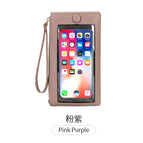 2022 new touch screen mobile phone bag women's small card bag vertical portable wrist coin purse R953