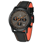 Benyar Multifunctional Chronograph Men's Watch Fashion Waterproof Sports Luminous Leather Men's Watch 5190