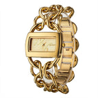 PINTIME Couple Quartz Watch Fashion Simple Steel Belt Women's Watch PT1155